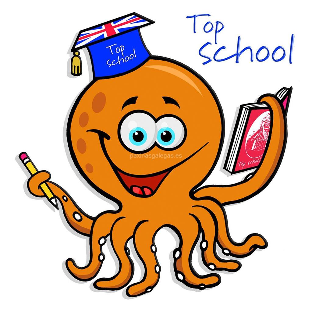 logotipo Top School of English