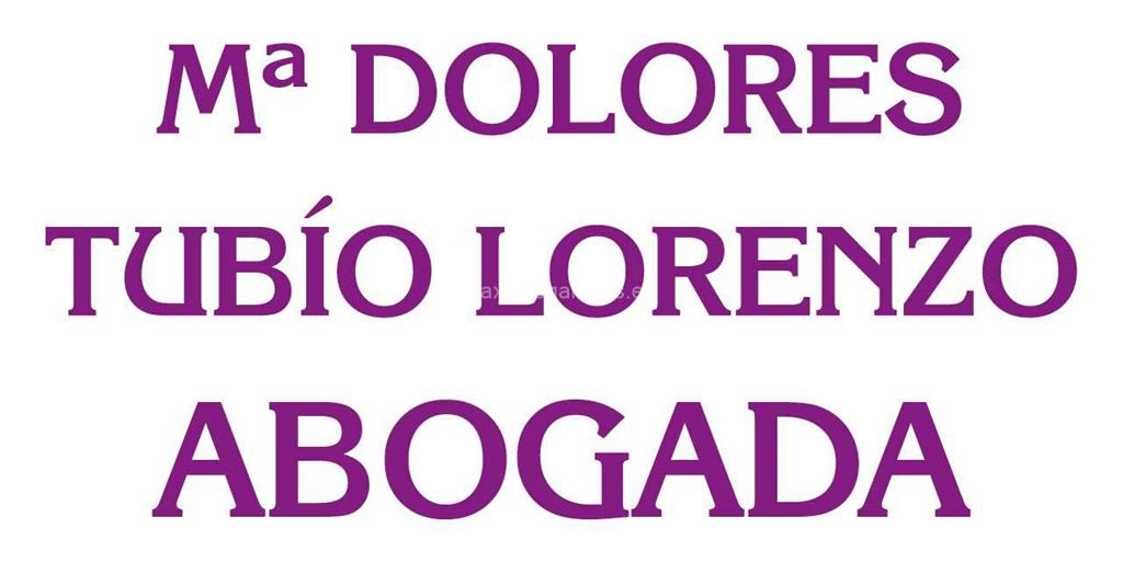 logotipo Tubío Lorenzo, Mª Dolores