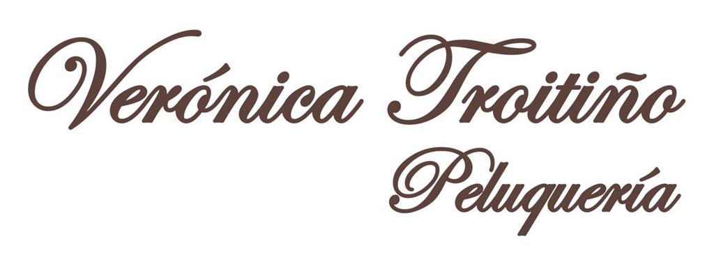 logotipo Verónica Troitiño Peluquería (Estilo Llongueras)